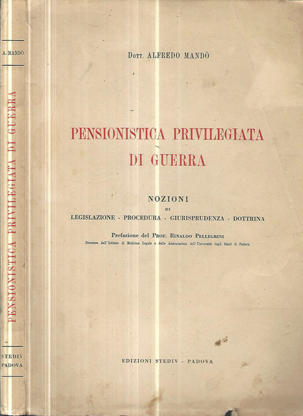 Pensionistica privilegiata di guerra