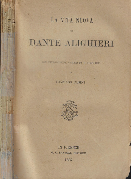 La vita nuova di Dante Alighieri