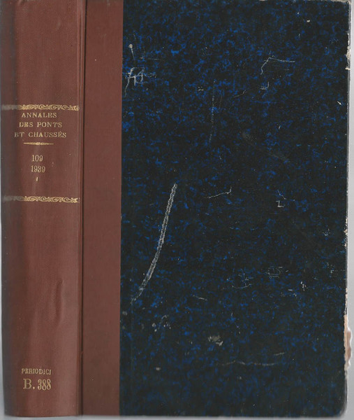 Annales des Ponts et Chausses (Anno 1939) Incompleta