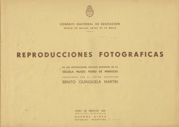Reproducciones fotograficas de las decoraciones murales existentes en la escuela …