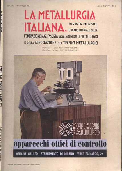 La metallurgia italiana Anno XXXIV n. 6