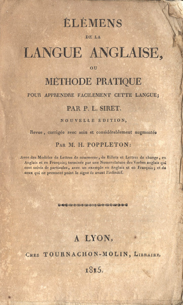 Elèmens de la langue anglais