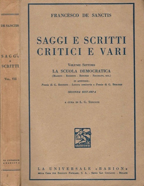 Saggi e scritti critici e vari vol. VII