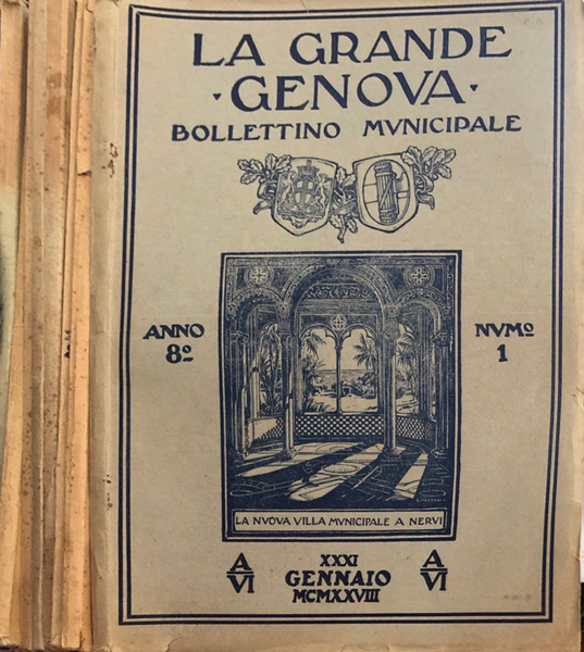 La grande Genova bollettino municipale Anno VIII N° 1, 2, …