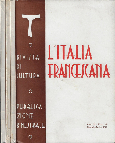 L'Italia francescana Anno 52 N. 1-2, 3-4, 5