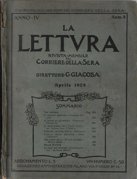 La lettura Anno IV N. 4