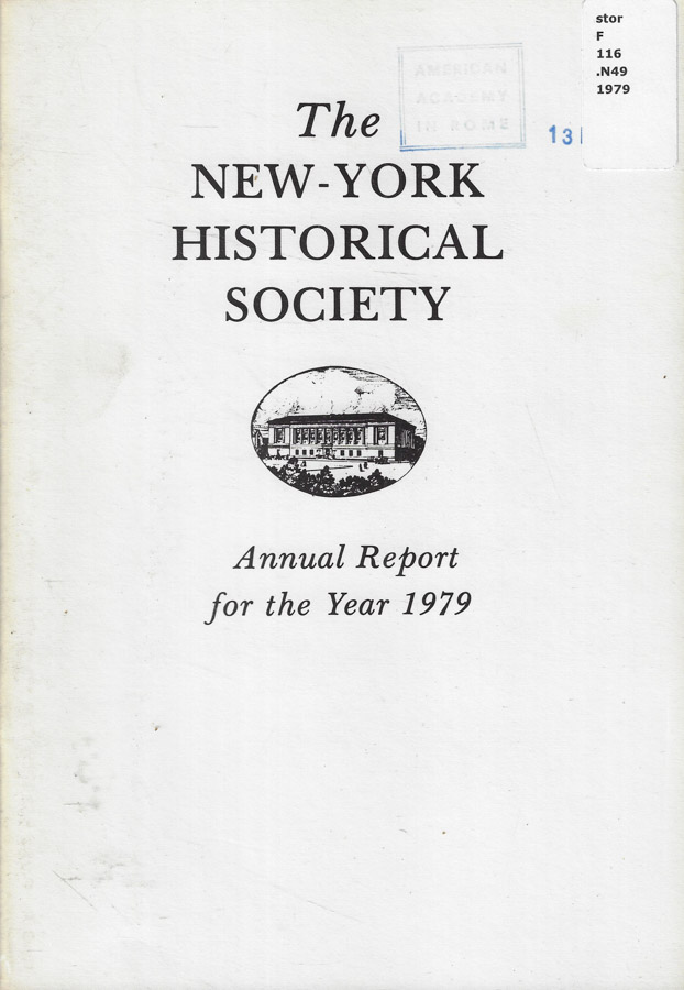 Annual Report of The New-York Historical Society for the year …
