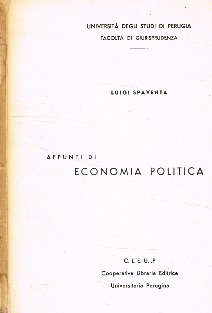 Appunti di economia politica