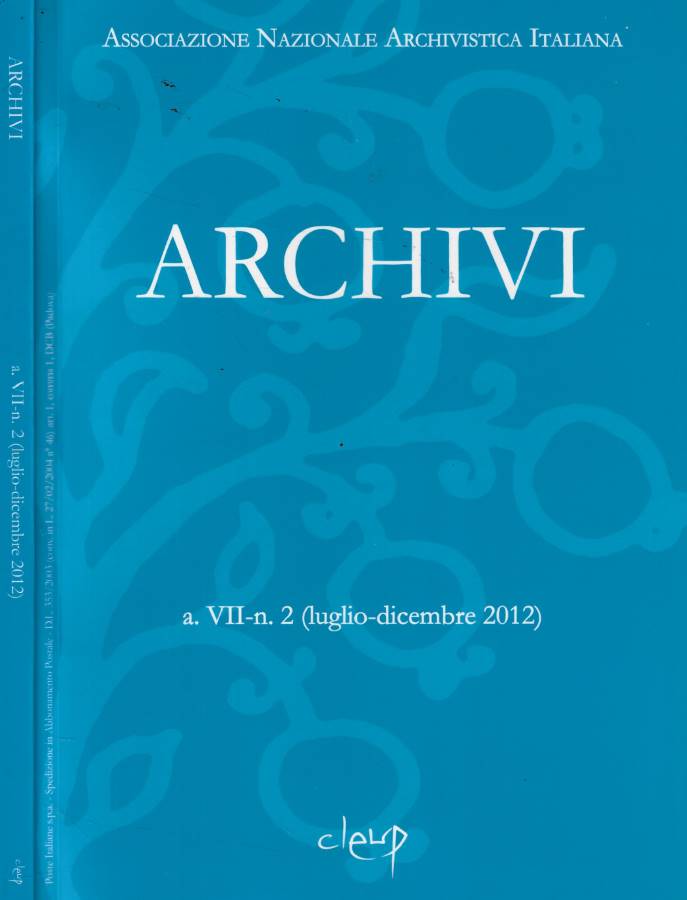 Archivi n. 2 Anno 2012