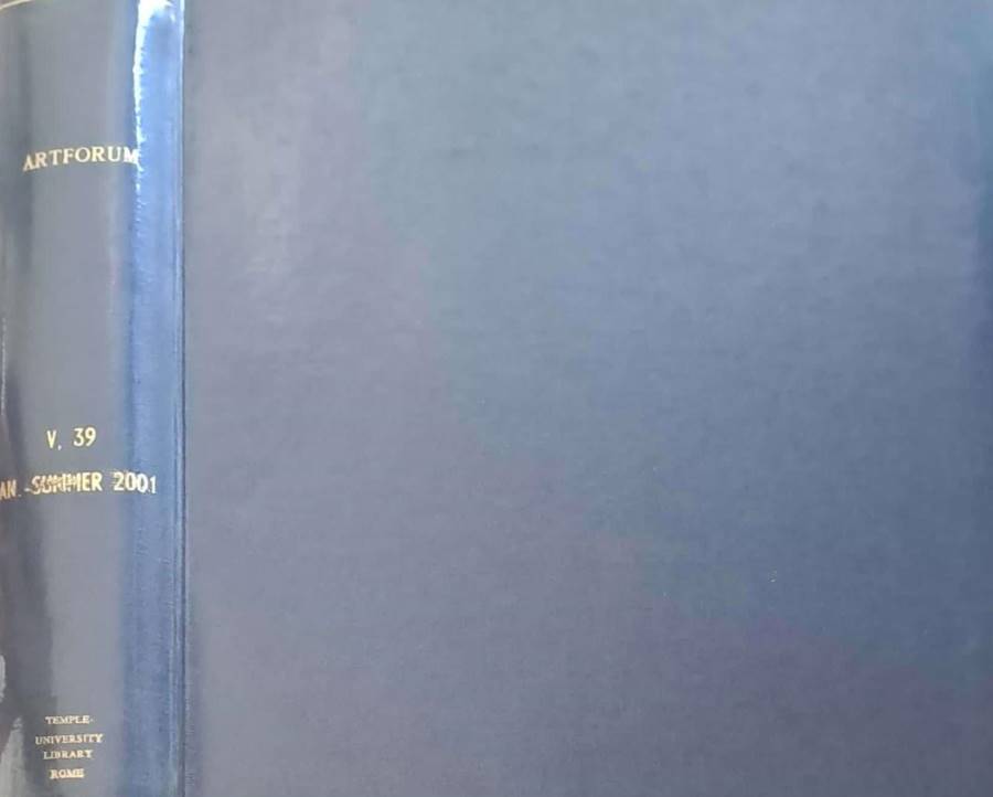 Artforum International. January/Summer 2001