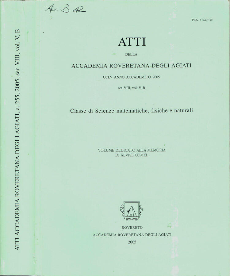 Atti della Accademia Roveretana degli Agiati