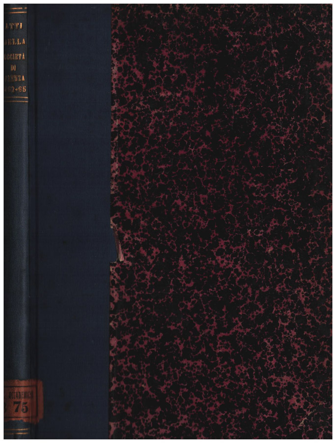 Atti della società scientifica e letteraria in Faenza 1862-1865