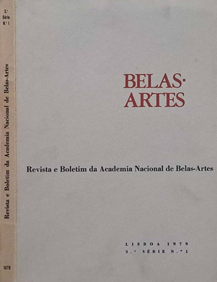 Belas-Artes. Revista e Boletim da Academia Nacional de Belas-Artes. 3.a …