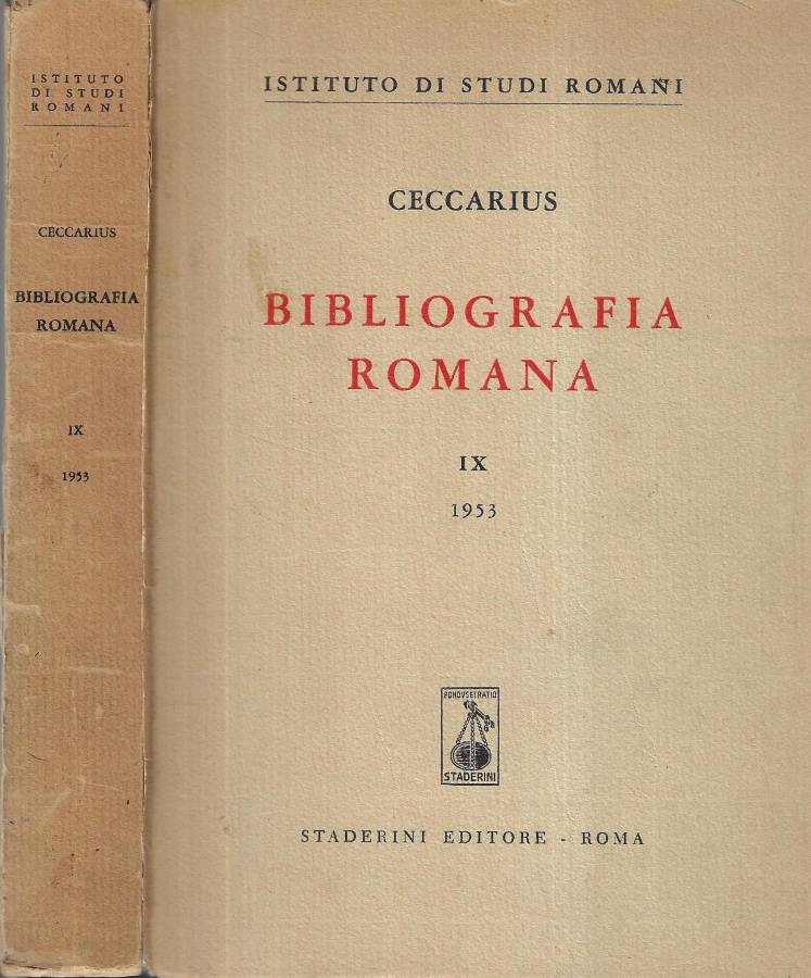 Bibliografia romana IX