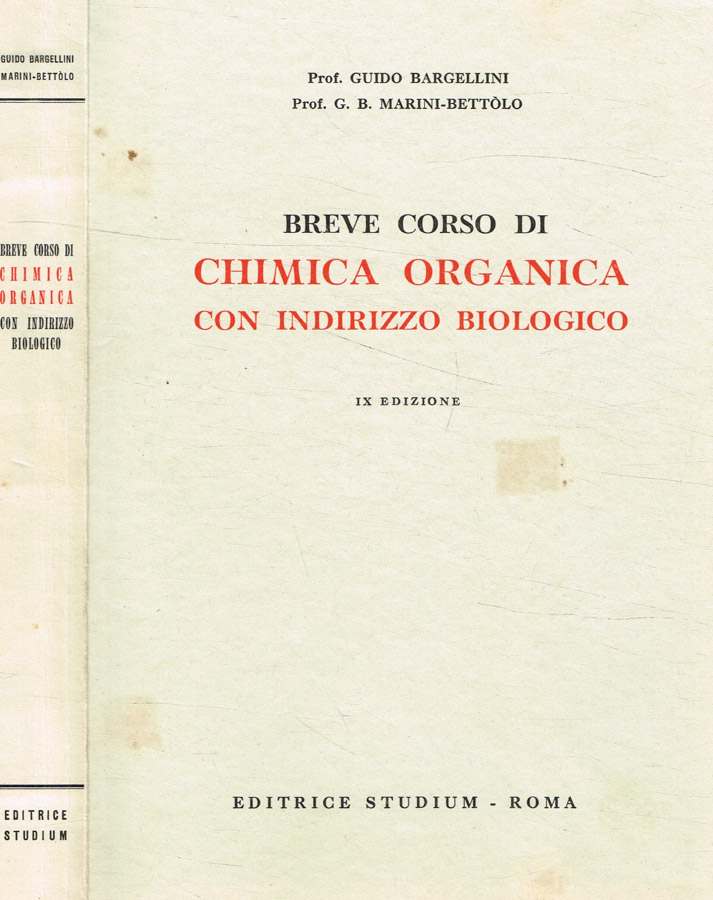 Breve corso di chimica organica con indirizzo biologico