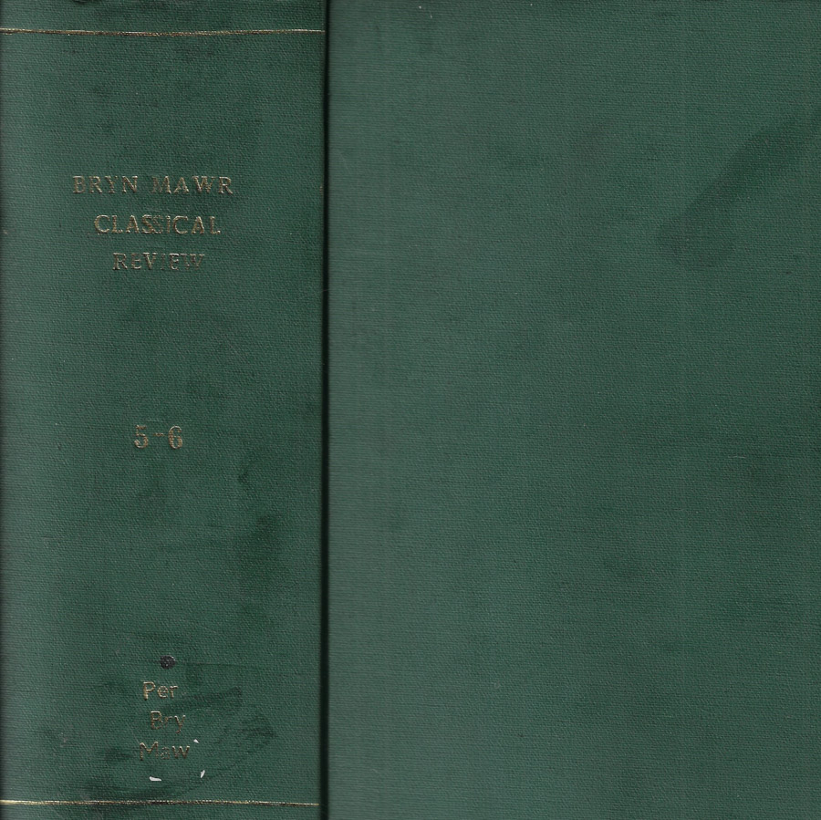 Bryn Mawr Classical Review 1994-1995