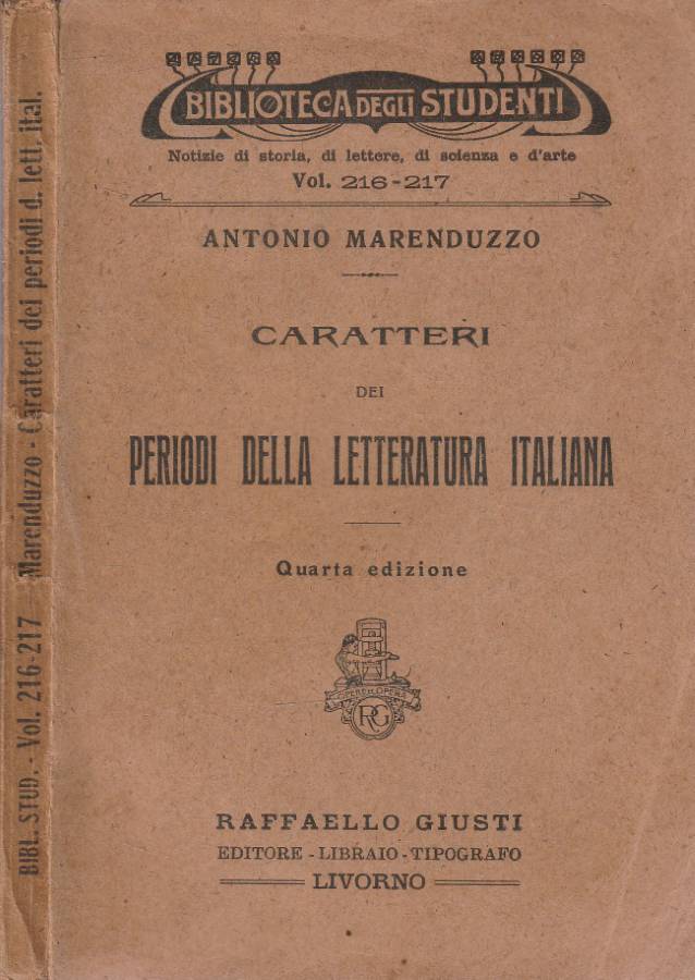 Caratteri della letteratura italiana