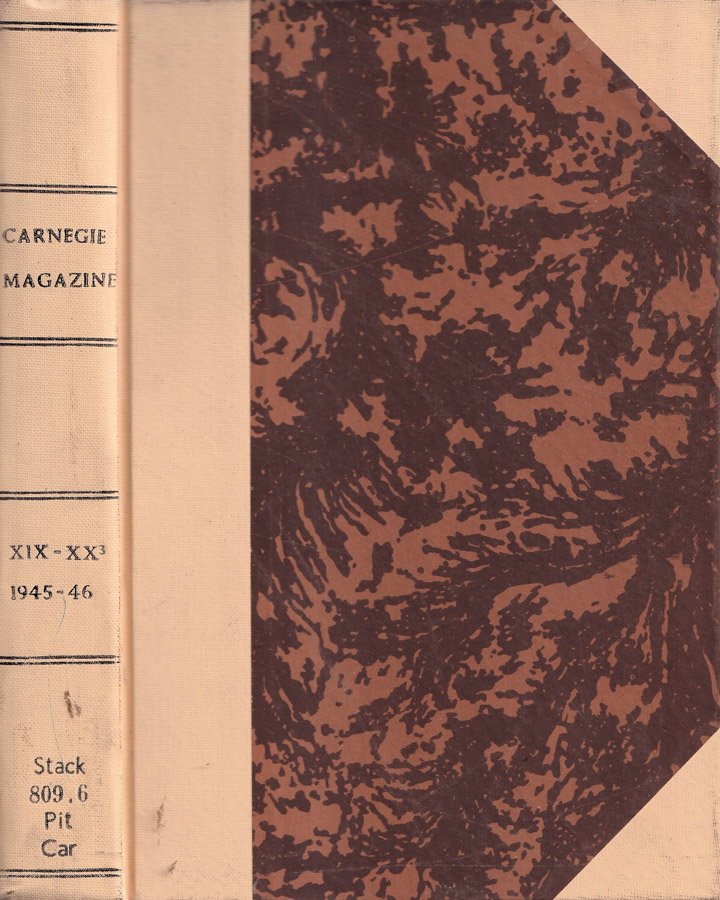 Carnegie magazine, volume XIX-XX, 1945-46