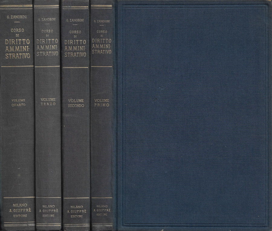 Corso di Diritto Amministrativo. Vol. I, Vol. II, Vol. III, …