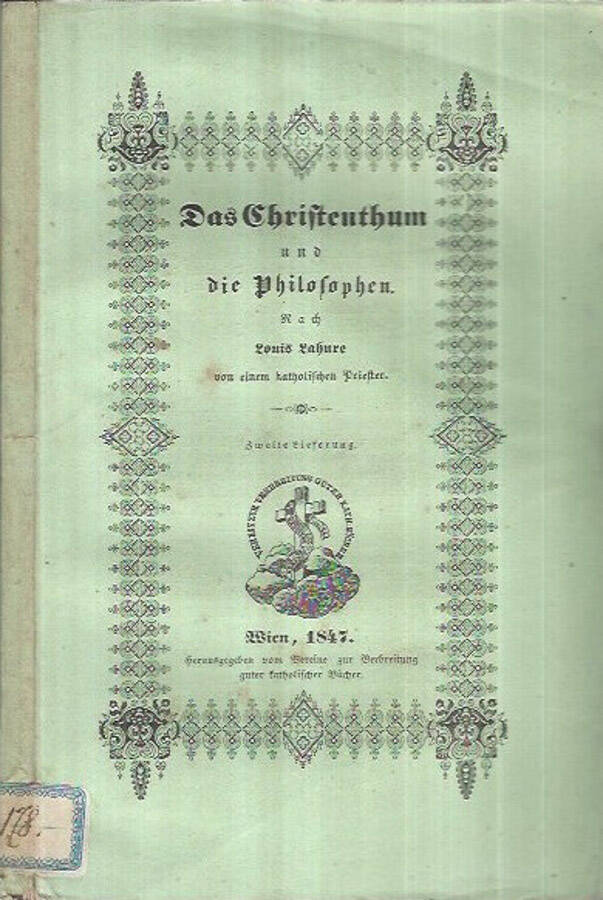 Das Chrifteunthum und die Philofophen