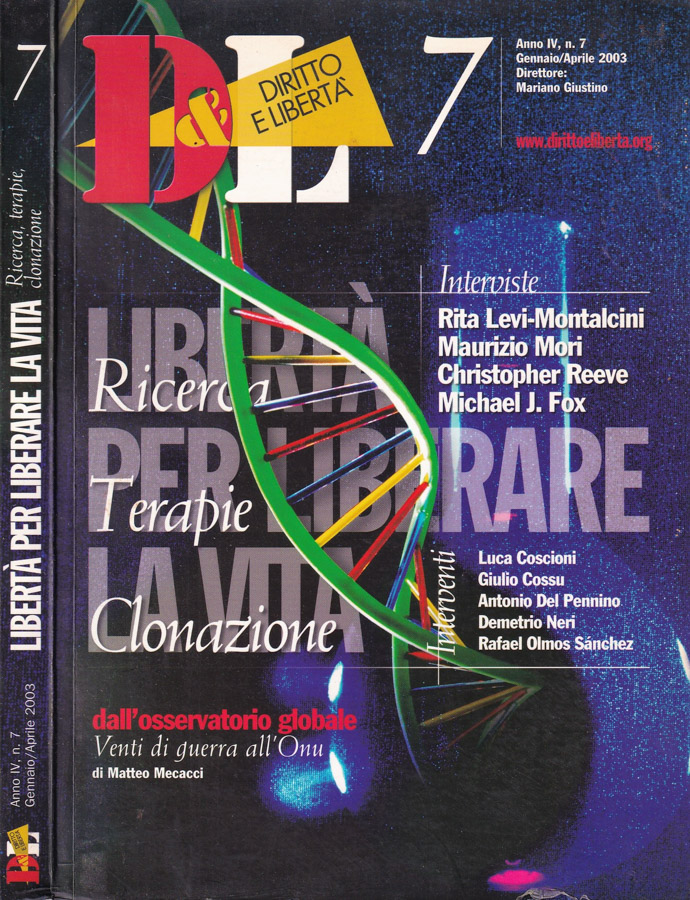 Diritto e libertà, numero 7, 2003, anno IV