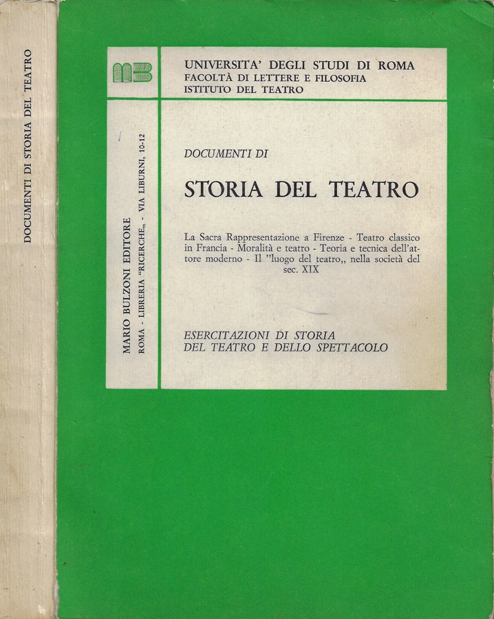 Documenti di Storia del Teatro: La Sacra Rappresentazione a Firenze …