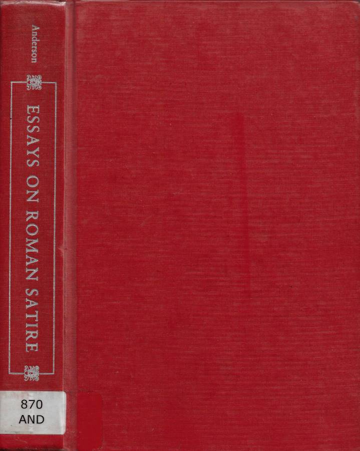 Essays on Roman Satire