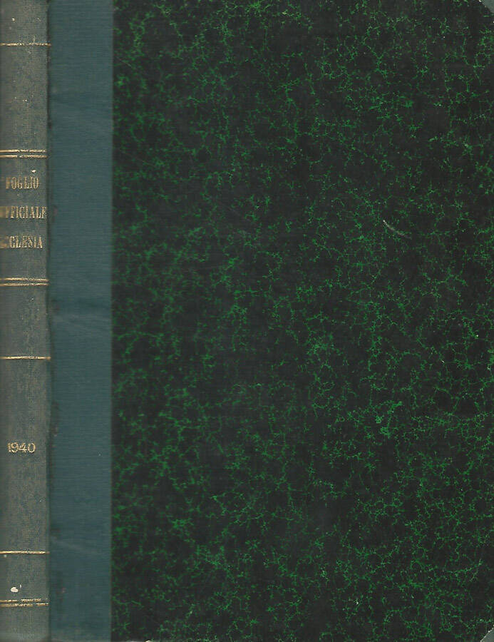 Foglio Ufficiale Ecclesiastico per l'Archidiocesi di Fermo 1940