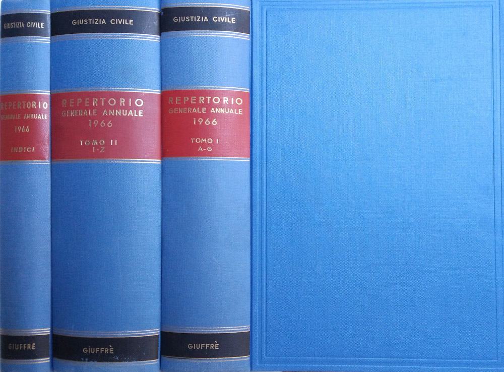 Giustizia Civile. Repertorio generale annuale di legislazione, bibliografia, giurisprudenza - …