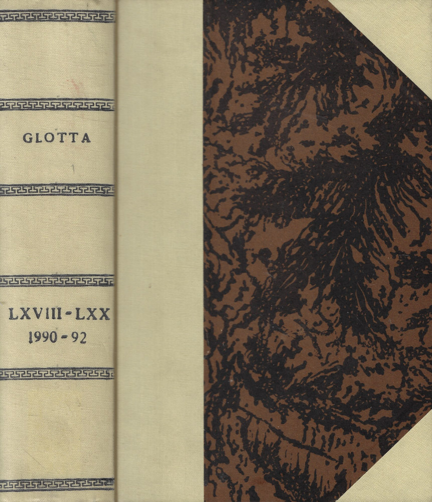 Glotta 1990-92