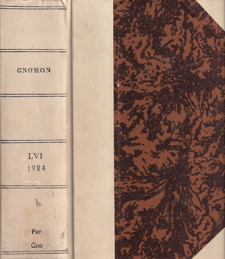 Gnomon, volume LVI, anno 1984