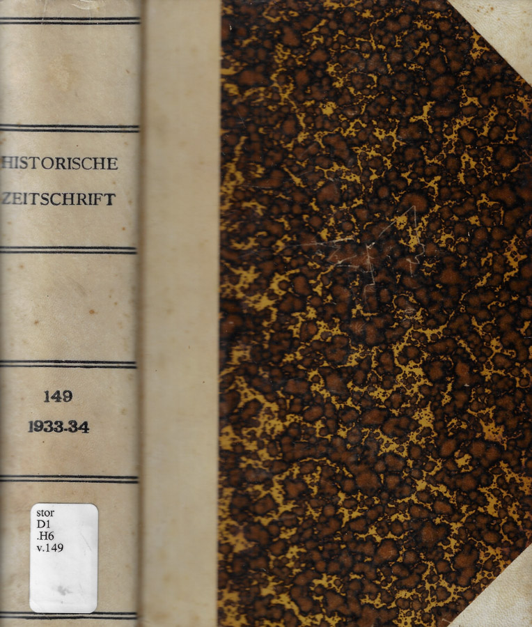 Historische Zeitschrift Anno 1934