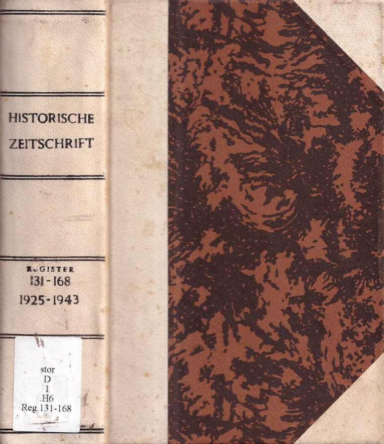 Historische zeitschrift, register zu band 131 bis 168, anno 1976
