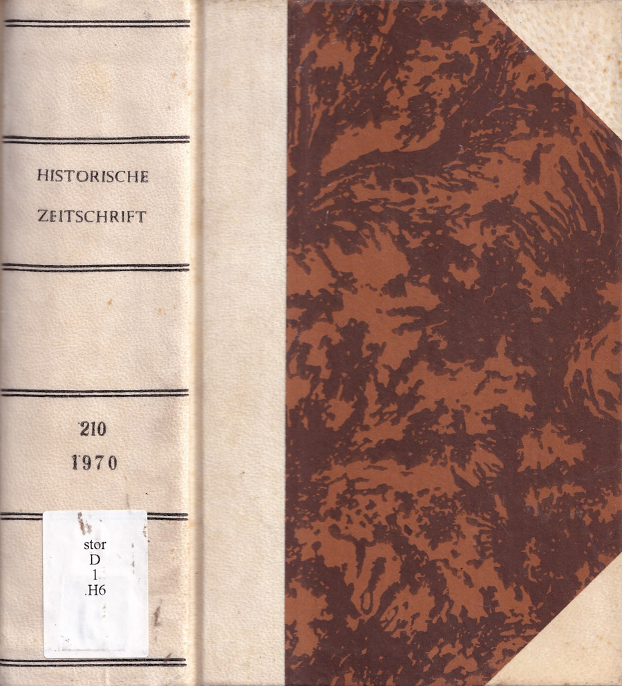 Historische zeitschrift, volume 210, anno 1970