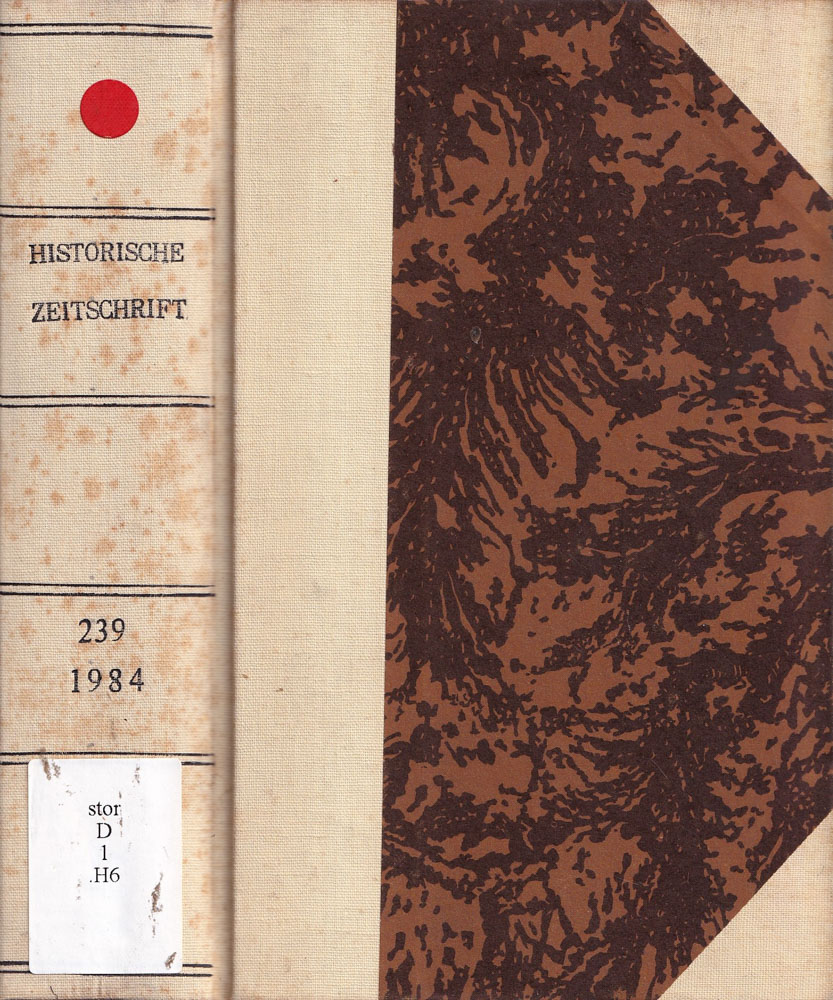 Historische zeitschrift, volume 239, anno 1984