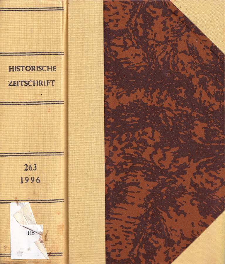 Historische zeitschrift, volume 263, anno 1996