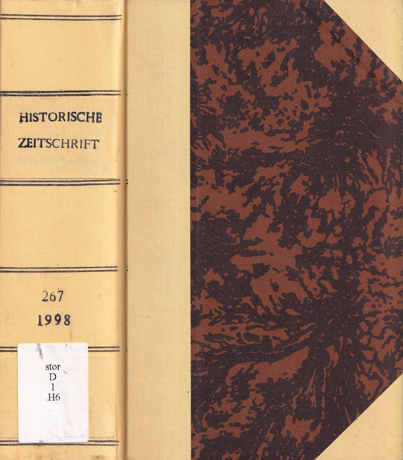 Historische zeitschrift, volume 267, anno 1998