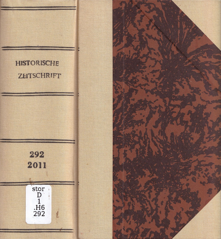 Historische zeitschrift, volume 292, anno 2011