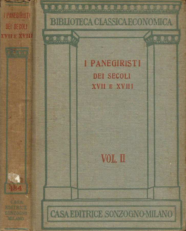 I Panegiristi dei secoli XVII e XVIII. Vol.II