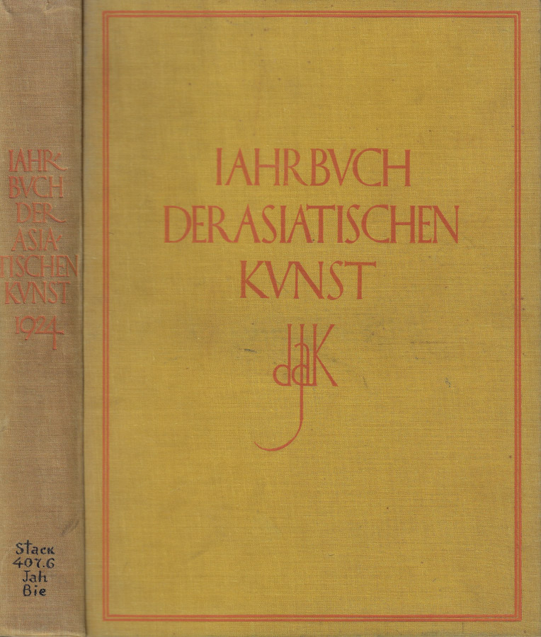 Iahrbuch Derasiatischen Kunst