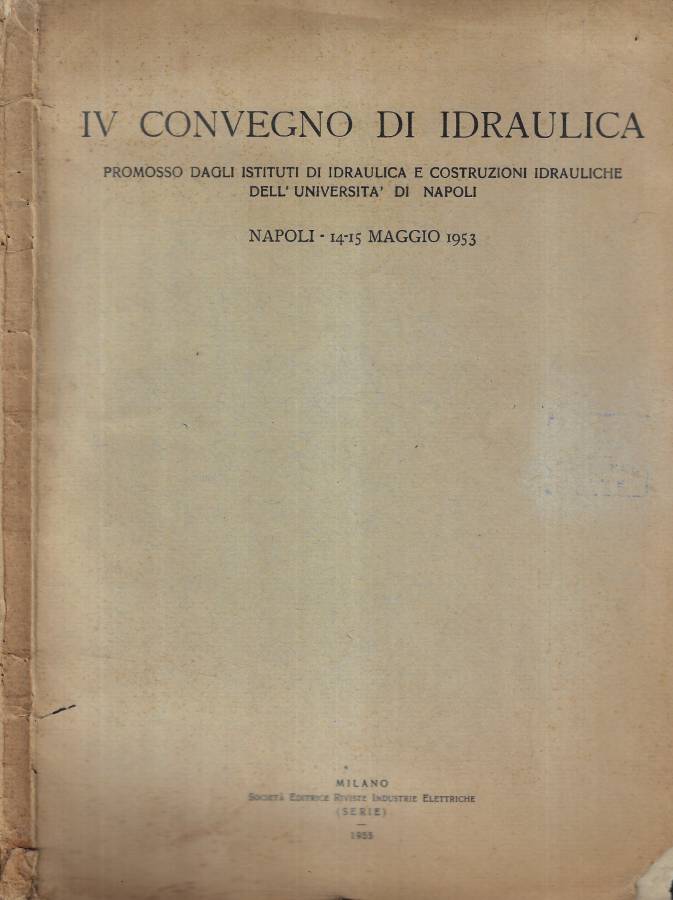 IV Convegno di idraulica