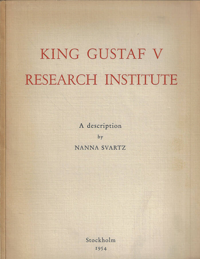 King Gustaf V research Institute