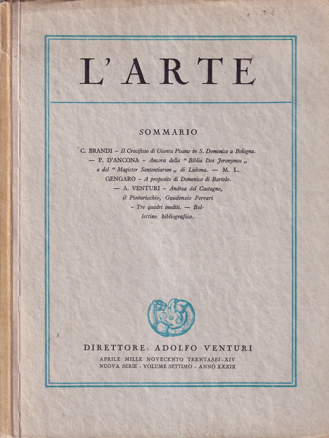 L'Arte, volume VII, anno XXXIX, 1936