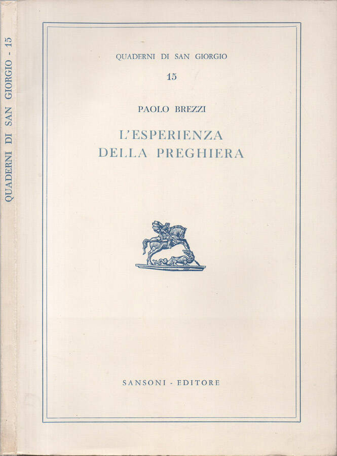 L'esperienza della preghiera