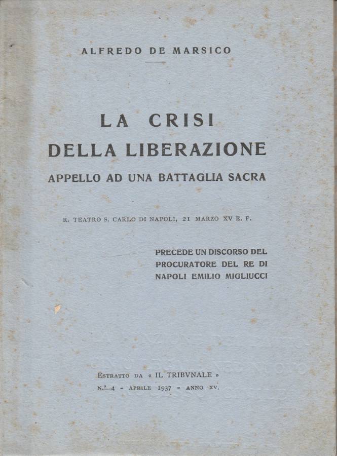 La crisi della liberazione