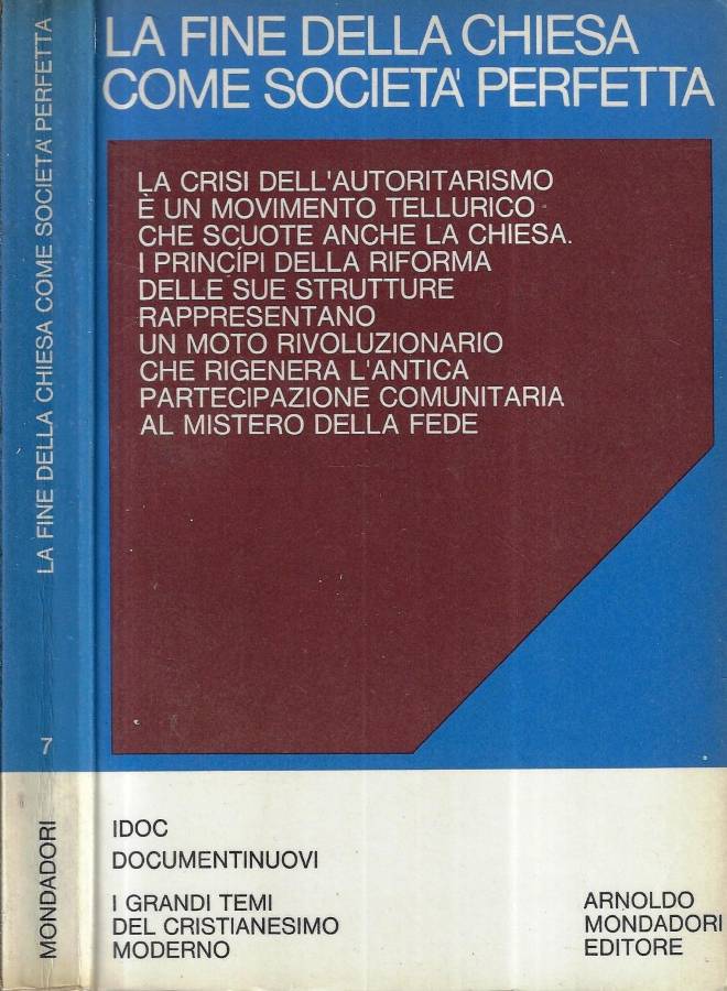 La fine della Chiesa come società perfetta