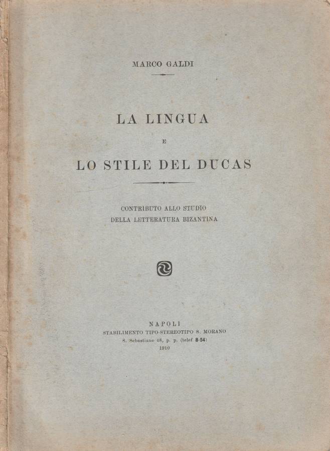 La lingua e lo stile del Ducas