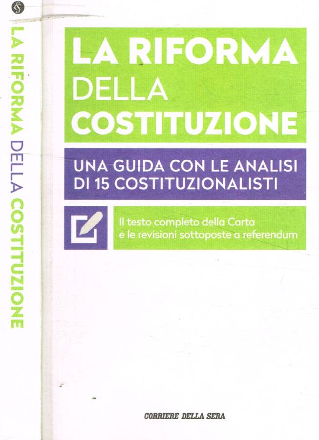 La riforma della Costituzione