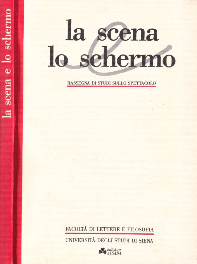 La scena lo schermo, Anno I, n. 1/2, dicembre 1988 …
