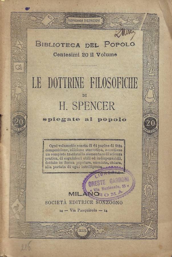 Le dottrine filosofiche; spiegate al popolo